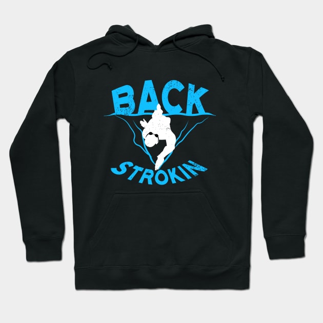 Backstroke Swimmer Hoodie by atomguy